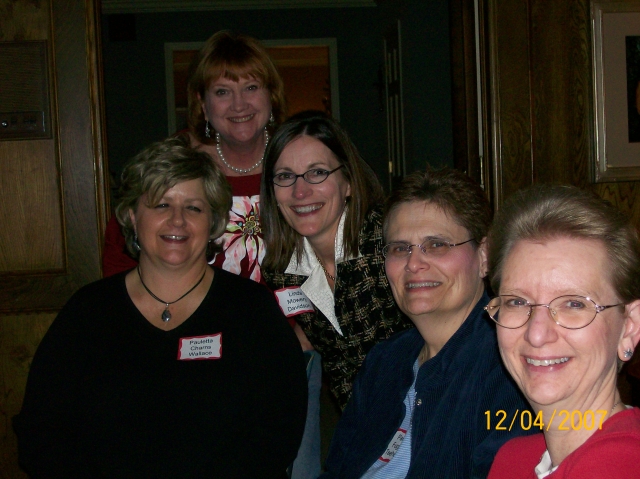Pauletta Charns Wallace, Judy Fousel Martin, Linda Mowery Davidson, Pam Fugit Teehee, and Karen Stilwell Reynolds