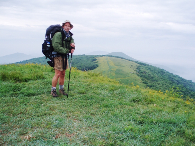 Bob Fletcher hiking on Appalachian trail this summer in Tennessee
